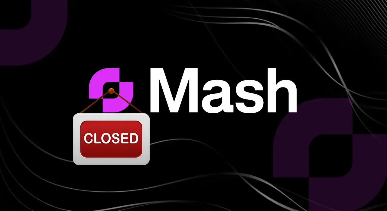 Відома криптоплатформа Mash оголосила про припинення діяльності.