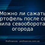 Можно ли сажать картофель после сои: правила севооборота для огорода